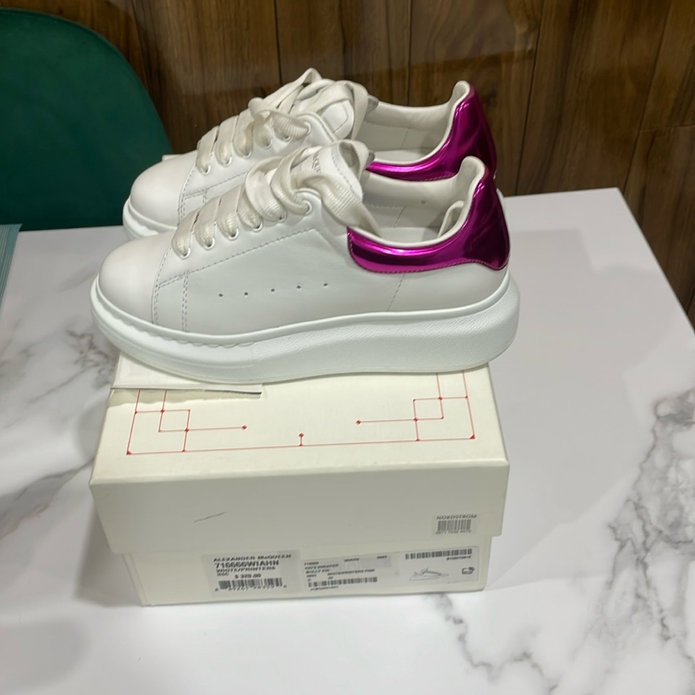 Alexander McQueen kid shoes.